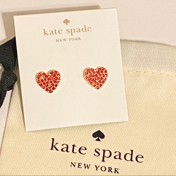 Kate Spade heart studs - Picture 4 of 8